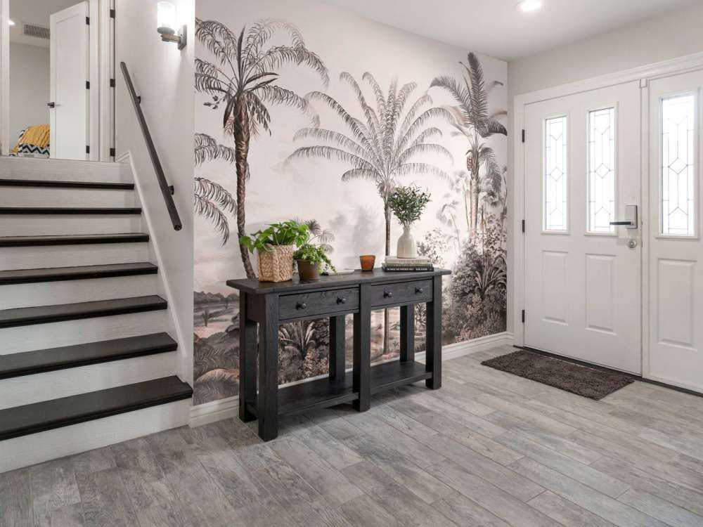 Romantische Tropen Schwarz