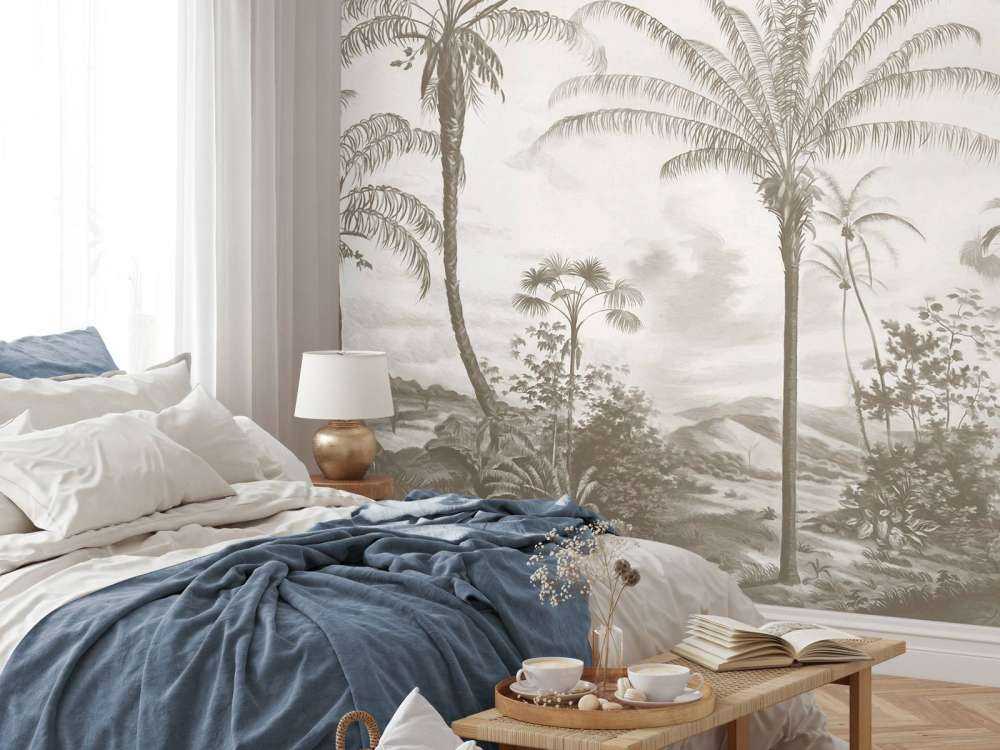 Romantische Tropen Taupe