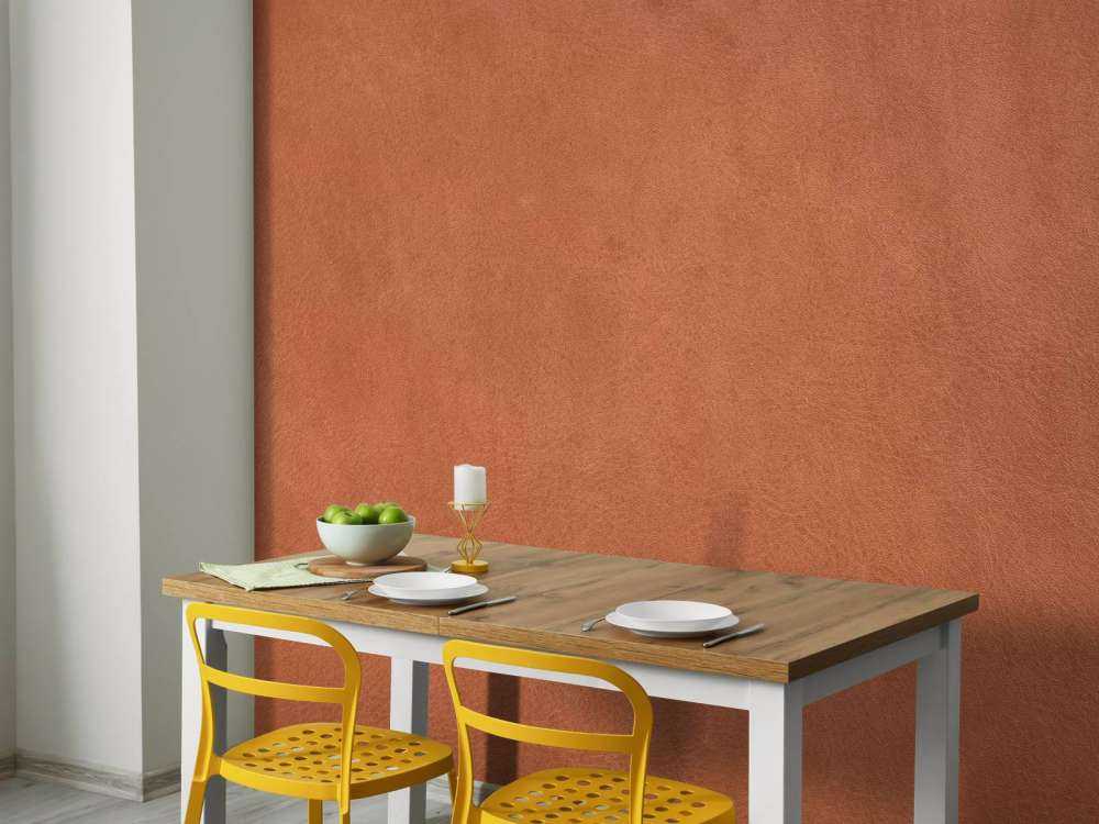 Lederstruktur in Terrakotta Farben