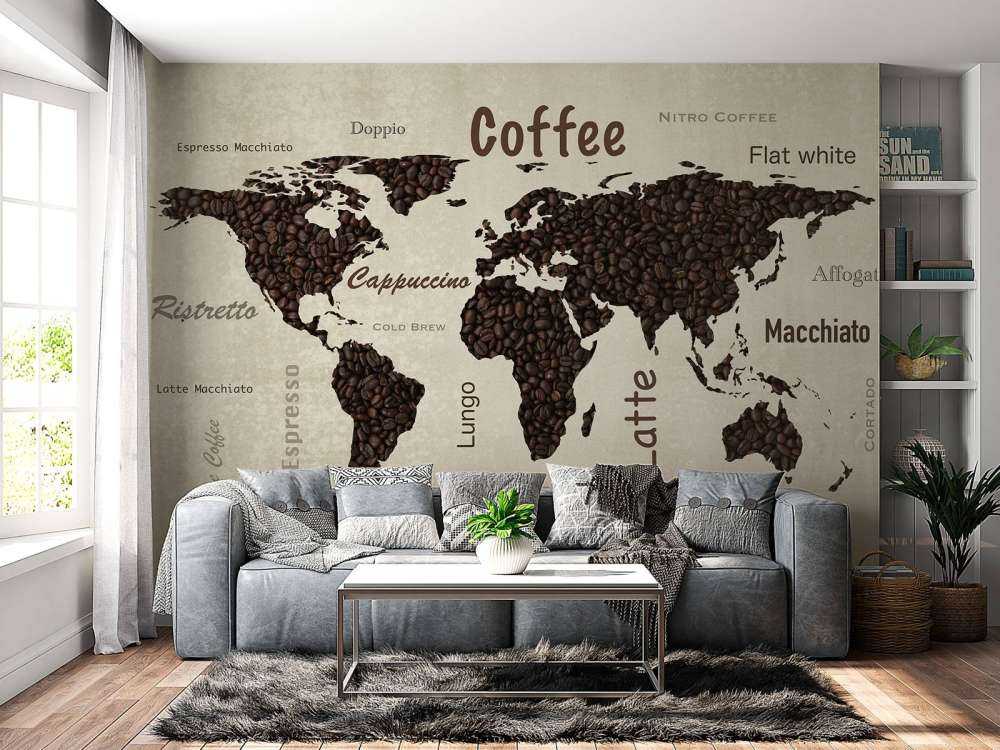 Weltkarte Kaffee