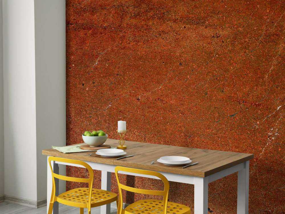 Orangefarbener Marmor