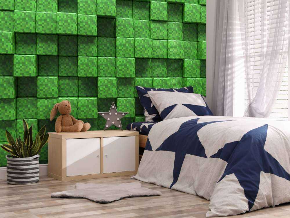 3D Minecraft Gras