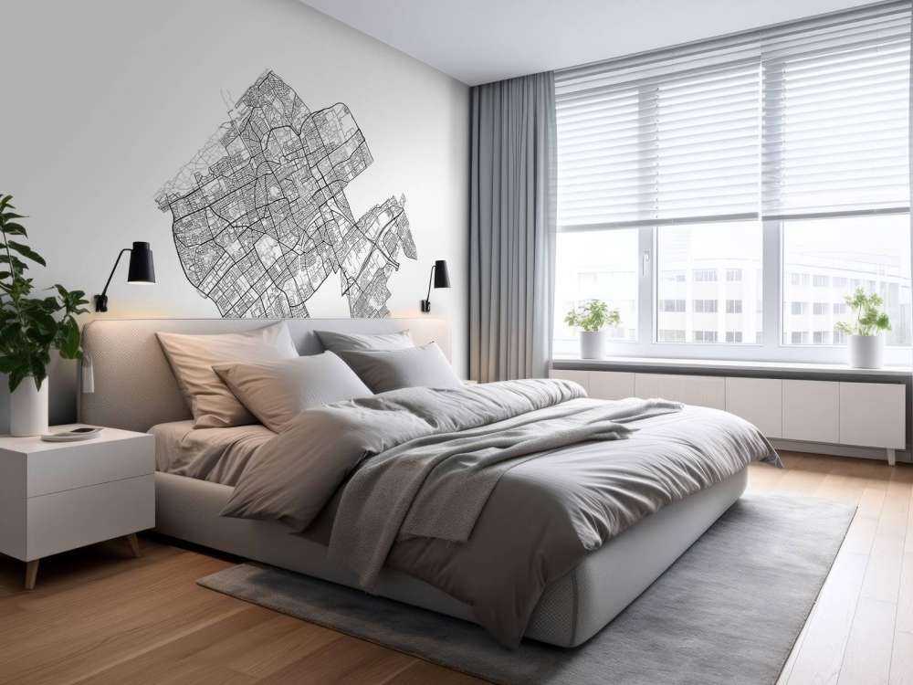 Karte von Den haag, weiß