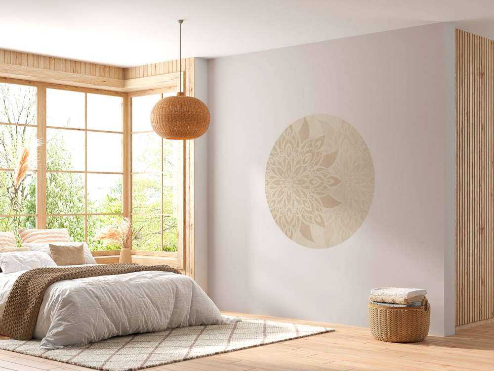 Beige Mandala Doppelt