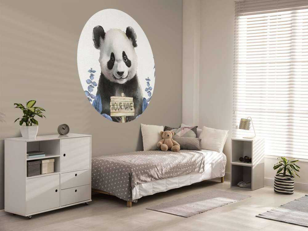 Kleiner Panda im Dschungel blau