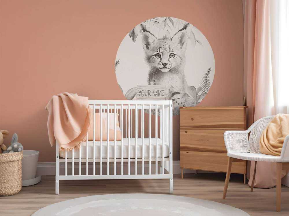 Luchsbaby im Dschungel beige