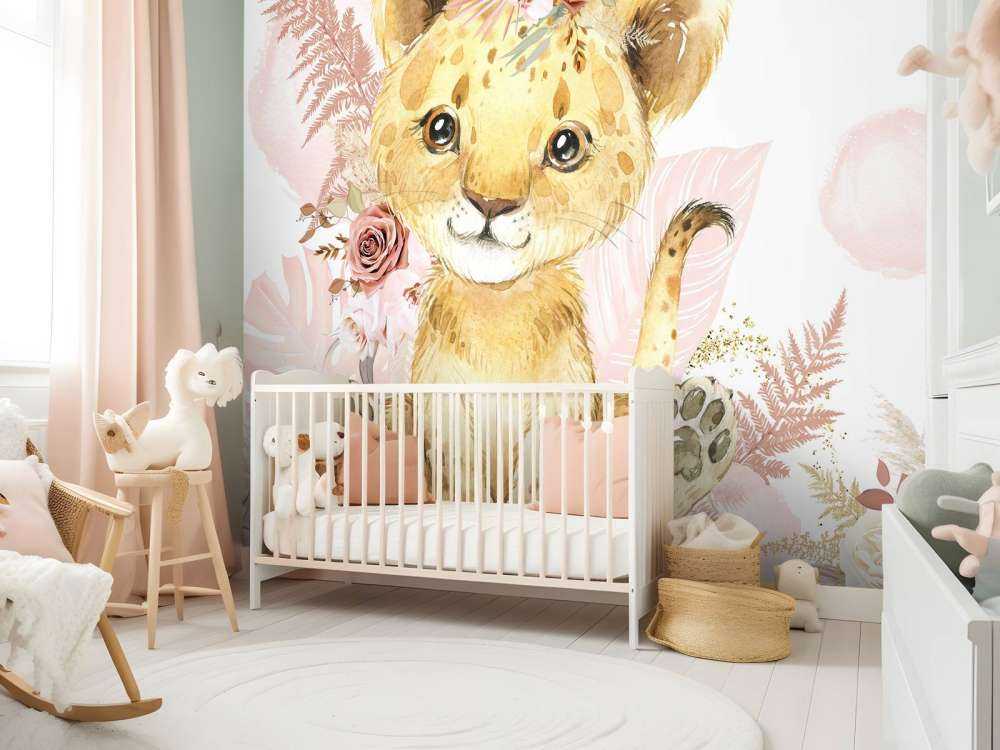 Rosa Dschungel-Löwin-Baby