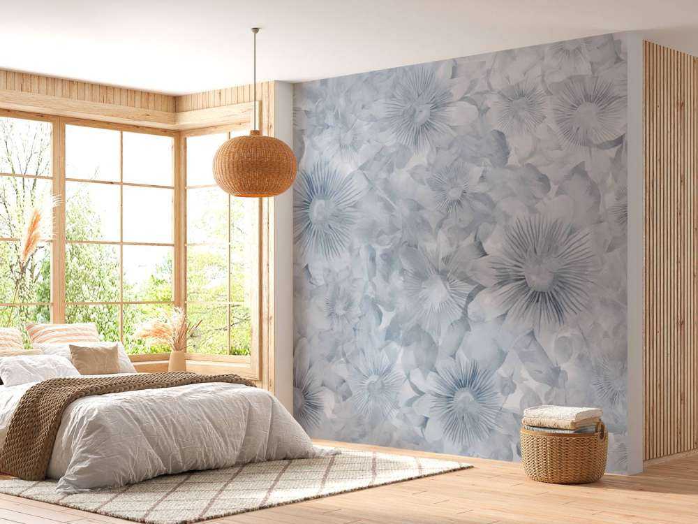 Botanische Aquarell-Eleganz Blaue Mond