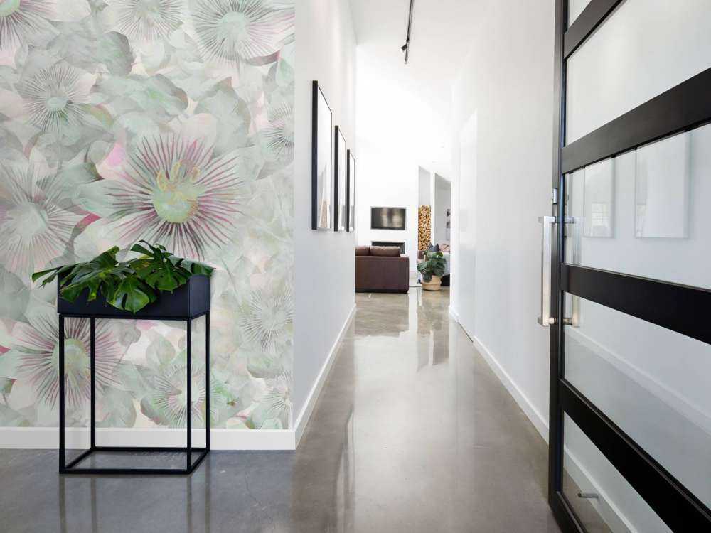 Botanische Aquarell-Eleganz Pastellrosa