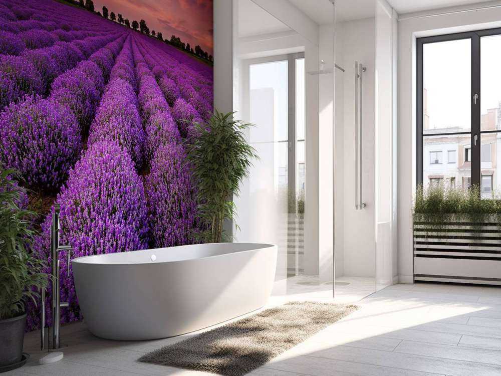 Feld mit Lavendel