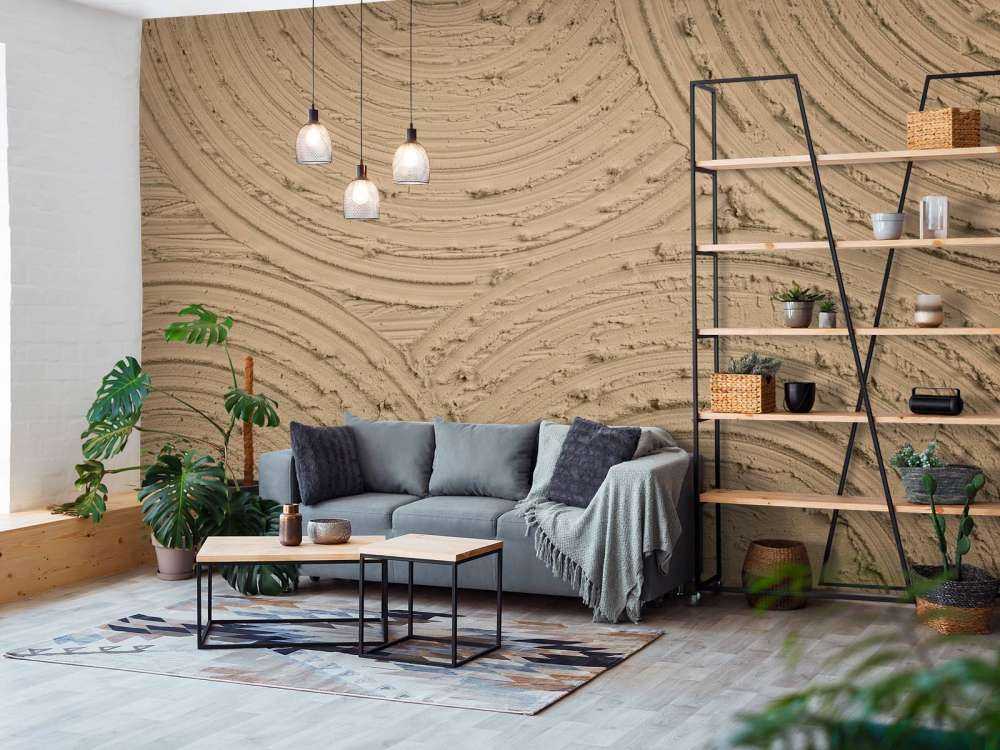 Zen-Kreise grobe Struktur in goldbraun