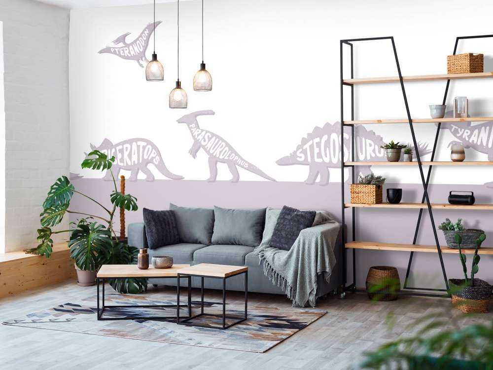 Dinos mit Text in rosa