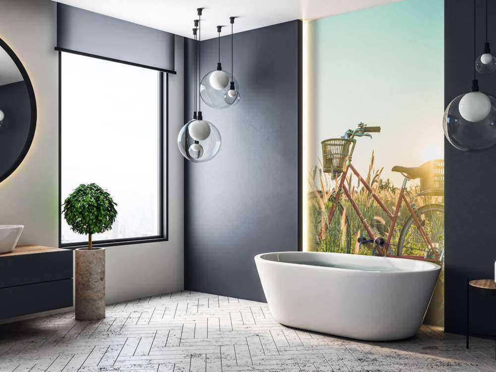 Rotes Vintage-Fahrrad