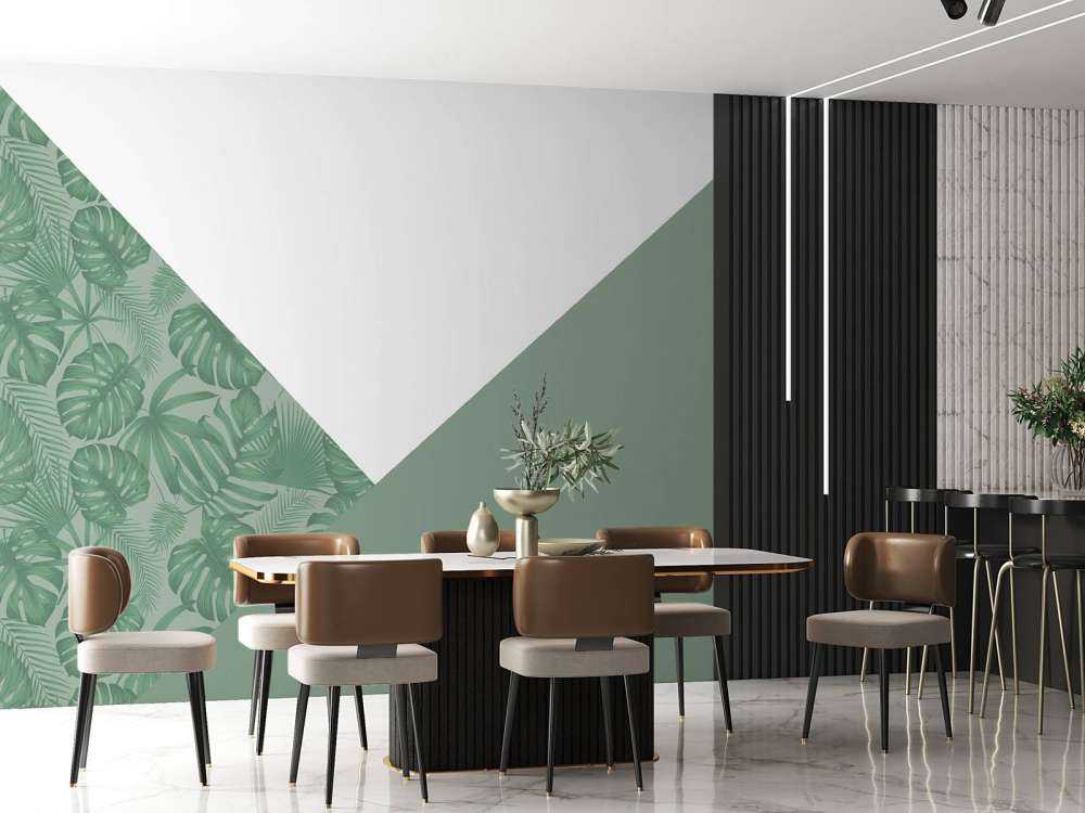 Dreiecke mit Dschungelmuster