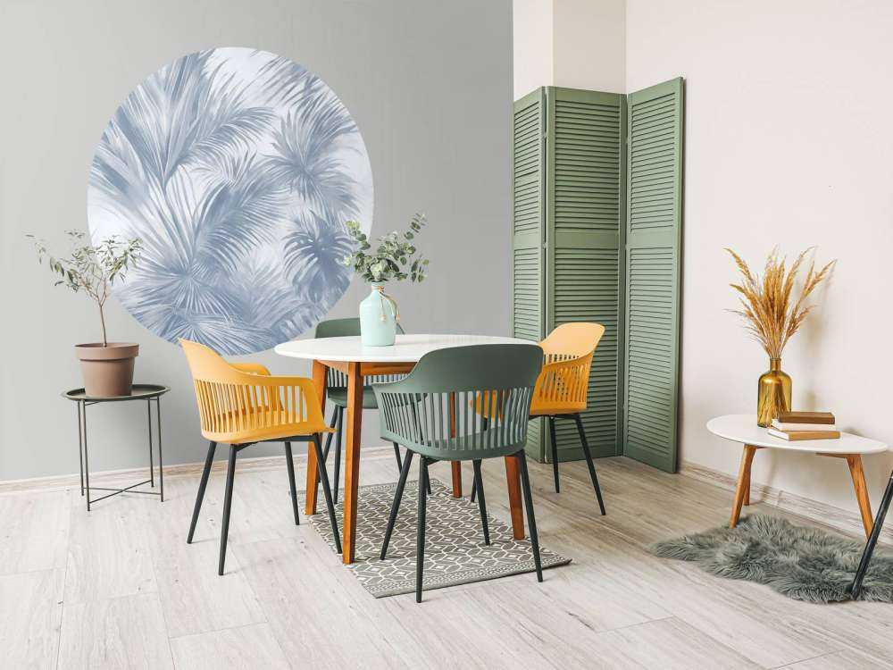 Palm Extravaganza Blau