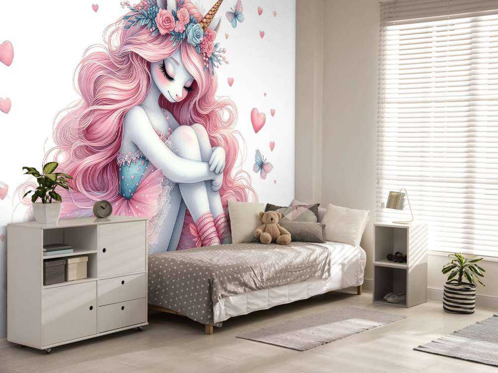 Träumende Einhorn-Ballerina