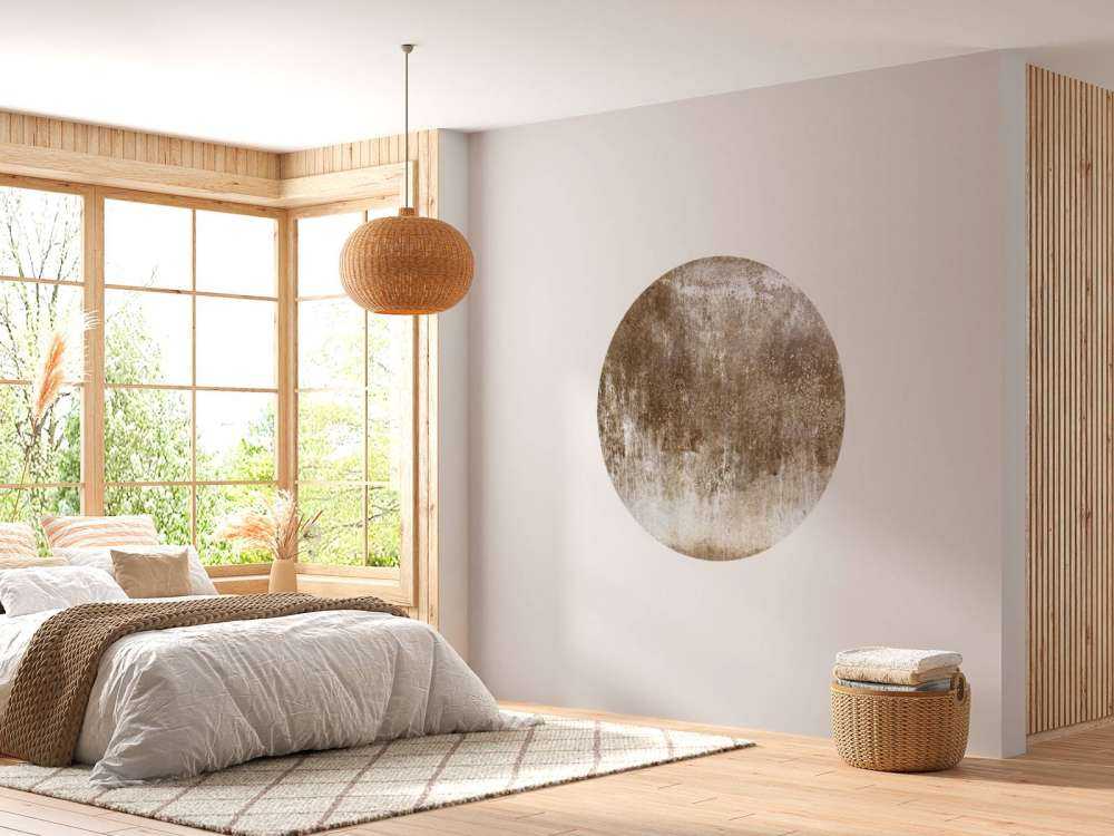 Alte verwitterte braune Wand