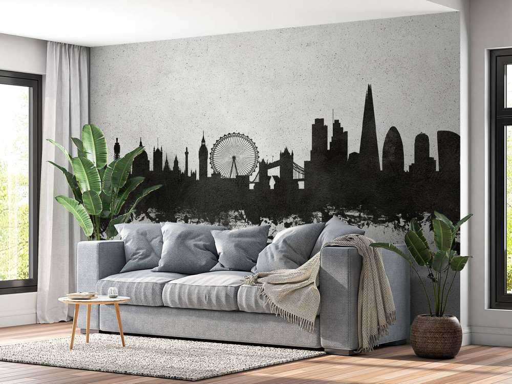 Aquarell-Skyline, London