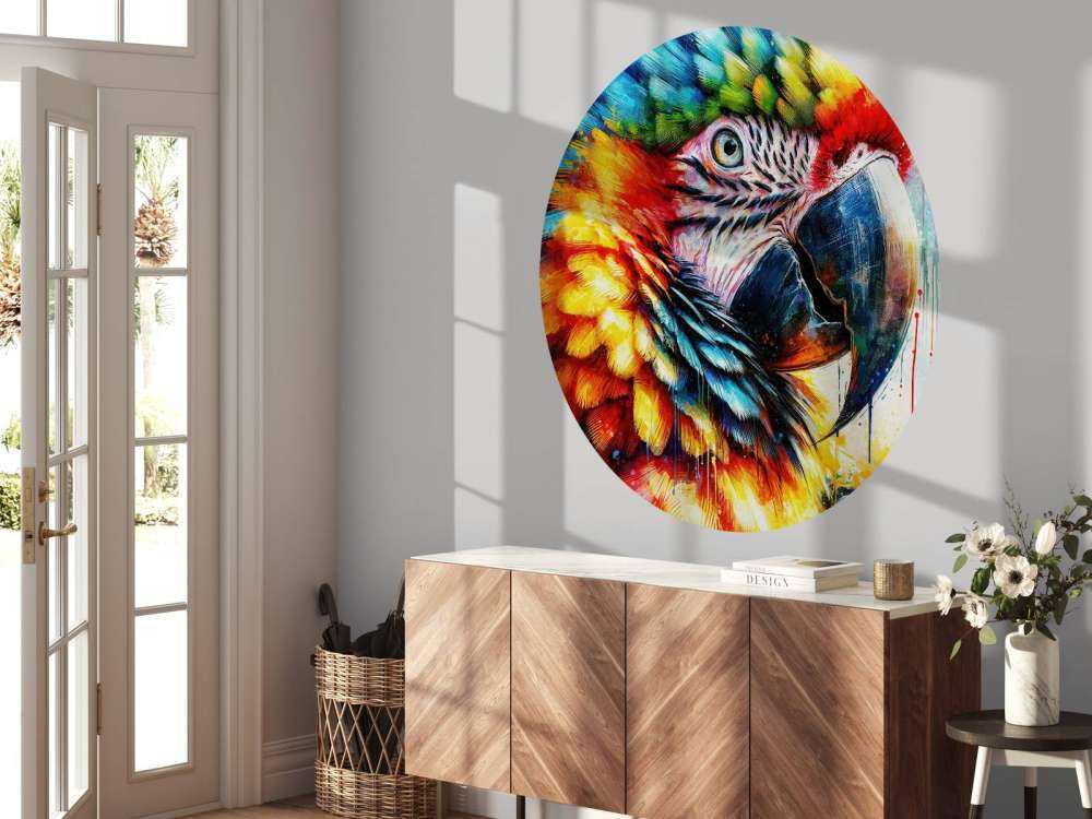 Watercolor Macaw #1
