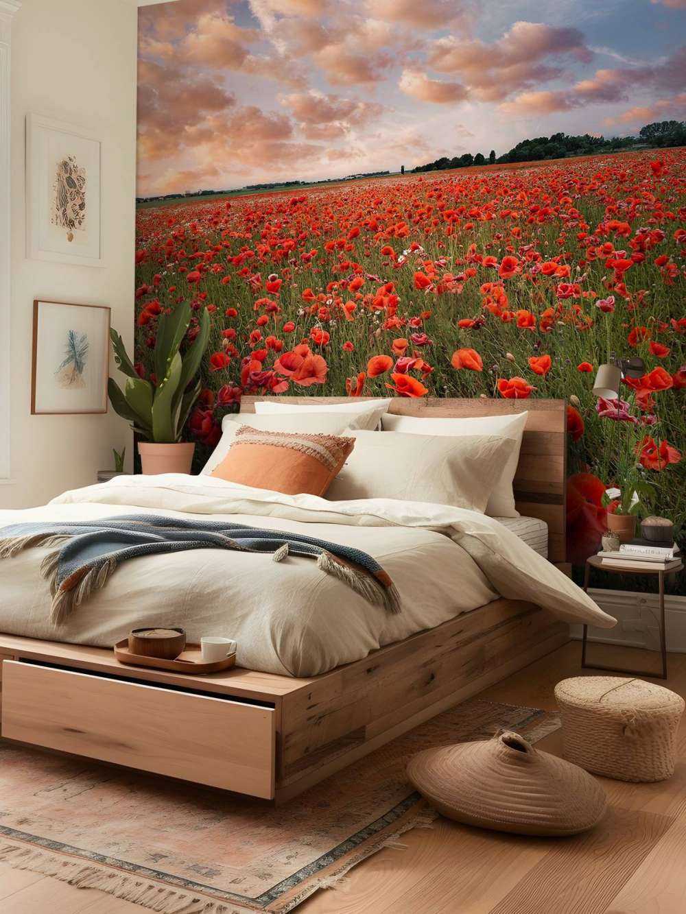 Poppy field in Sweden