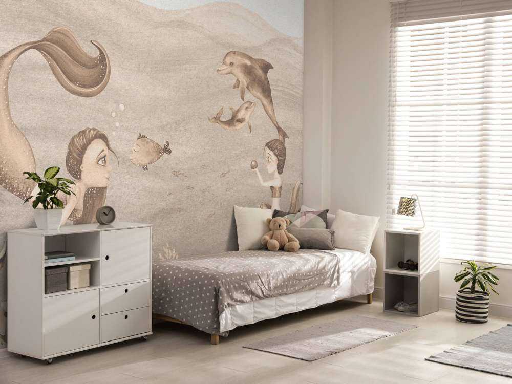 Meerjungfrauenwelt in Taupe