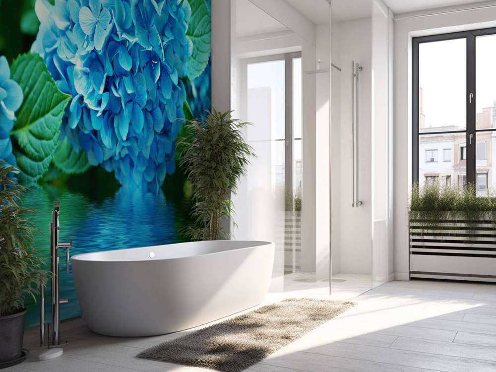 Hortensie im Wasser