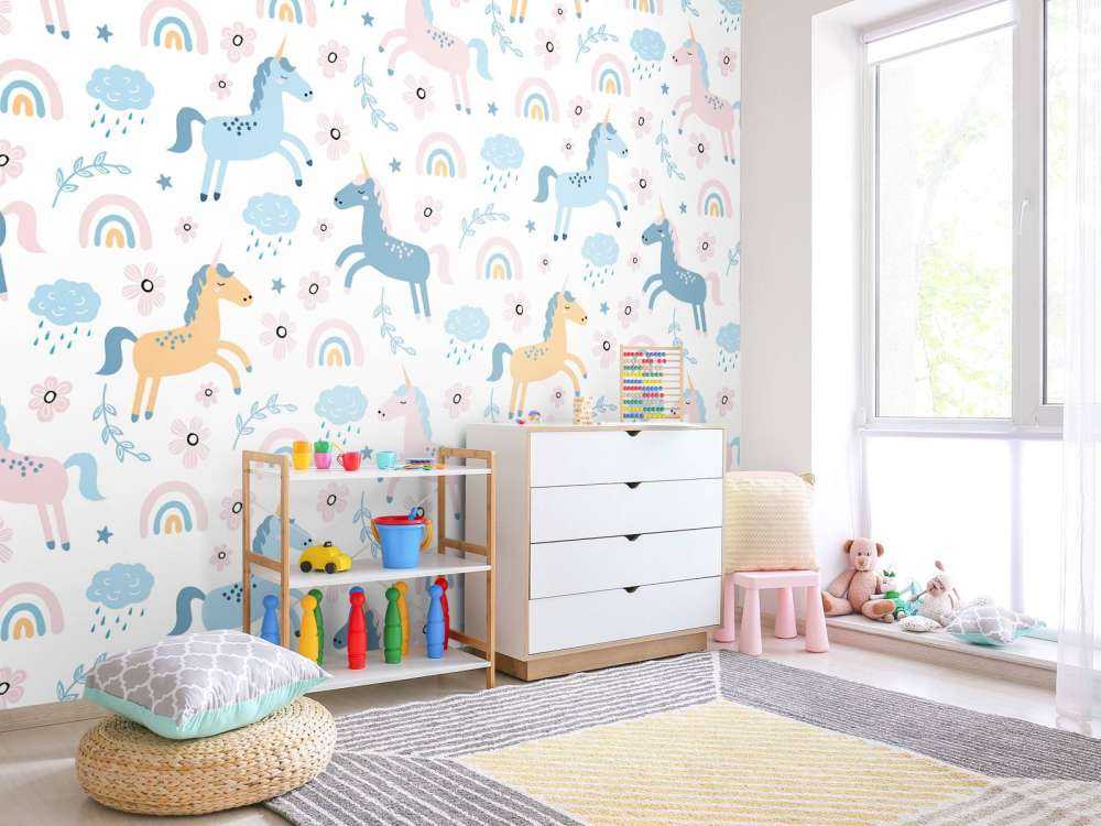 Einhorn mit Regenbogen