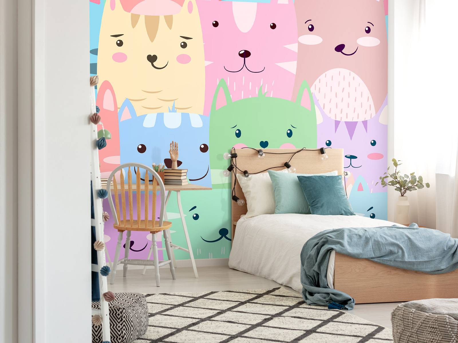 Bunte Katzen