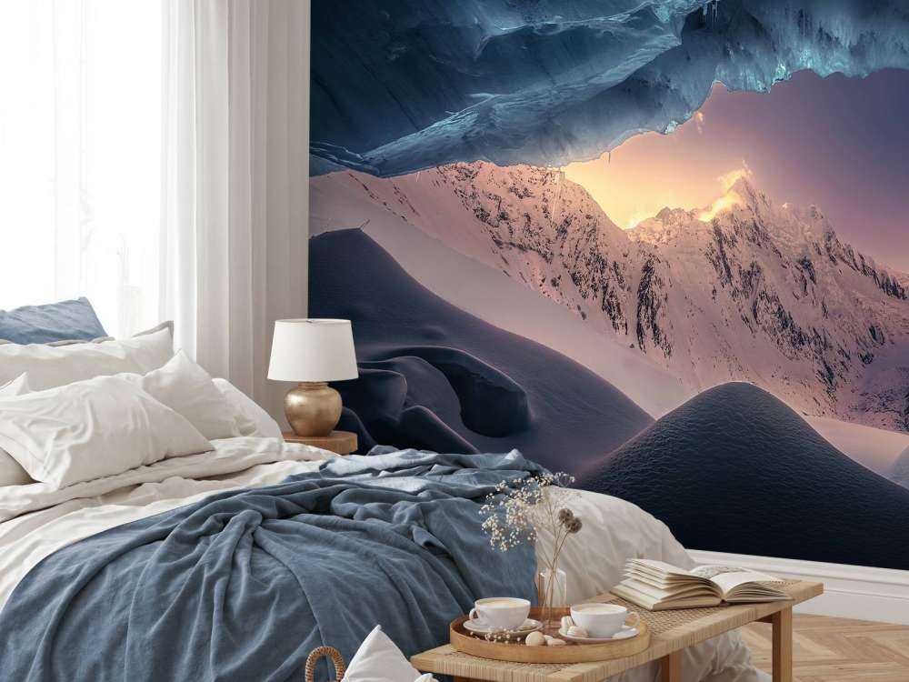 Blue ice cave