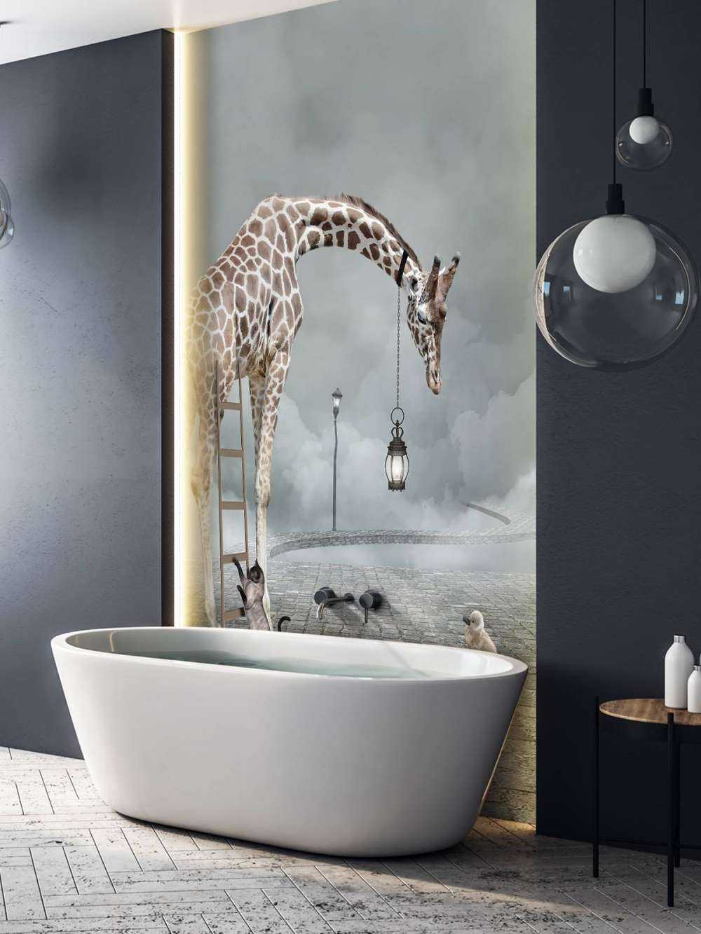 Phantasielandschaft mit Tieren