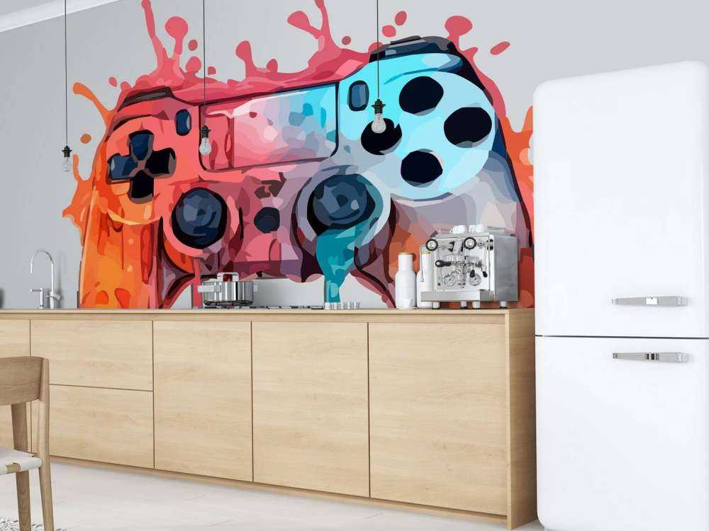 Aquarell Gamer Splash