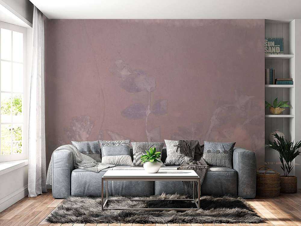 Wilde Geranie und Schneebeere - mauve