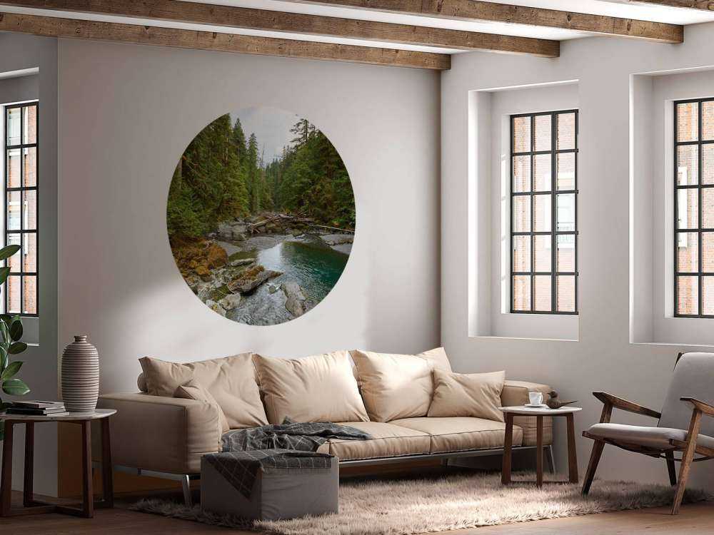 Fluss mit Staudamm