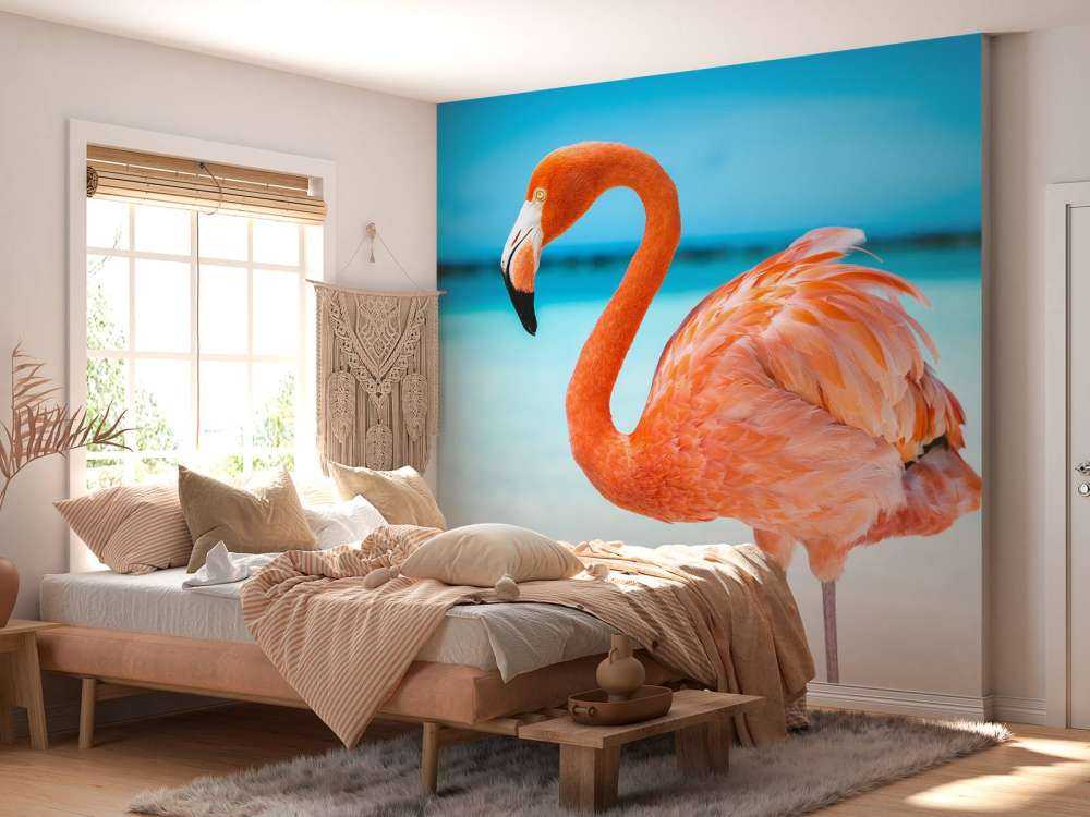 Fototapete - Tropischer Flamingo - Fototapete
