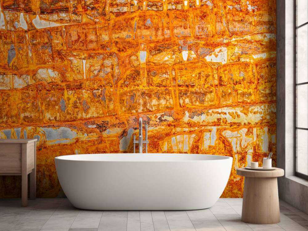 Verrostete Metallplatte