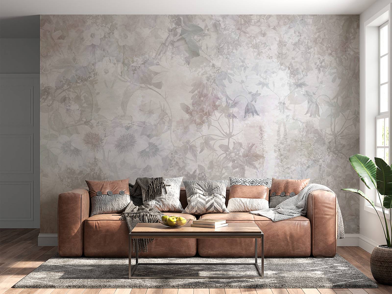 Aquarellgarten Taupe