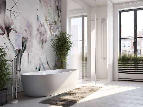 Aquarellgeometrie Beige