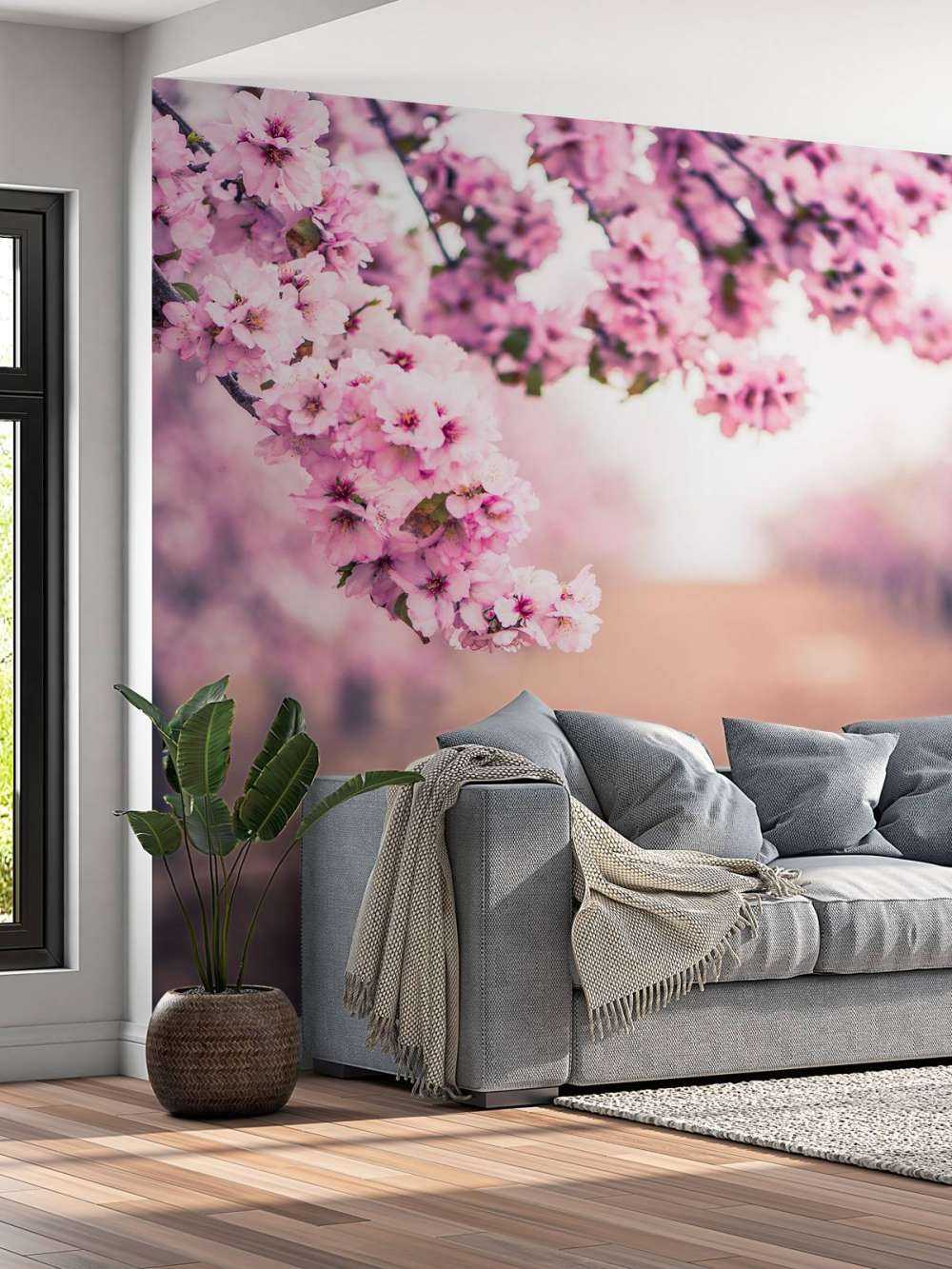 Lila japanische Blüten