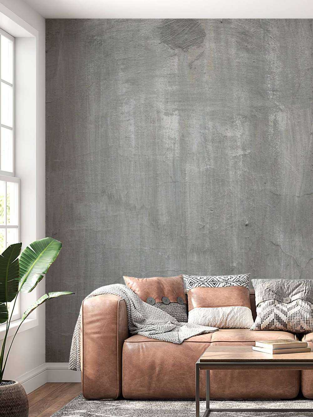 Graue Betonmauer