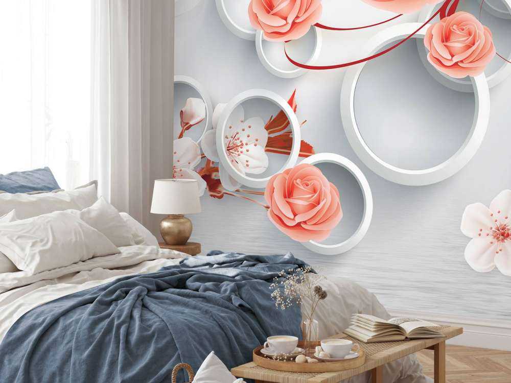 3D Kreise und Blumen