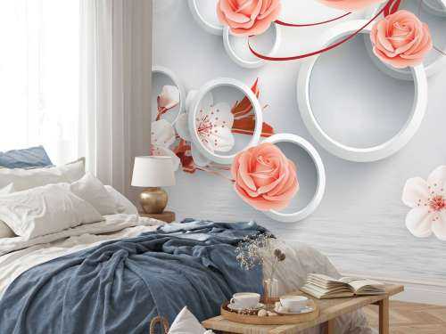 3D Kreise und Blumen