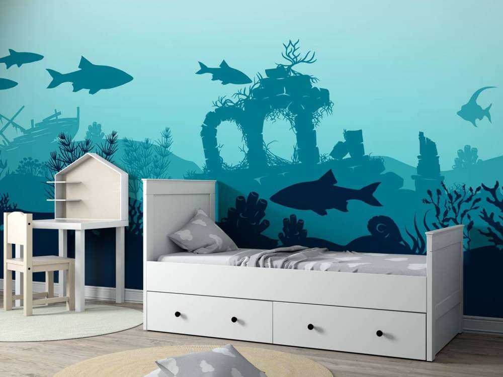 Unterwasser-Silhouetten