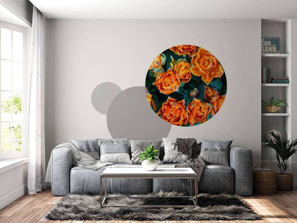 Nahaufnahme orangefarbene Tulpen