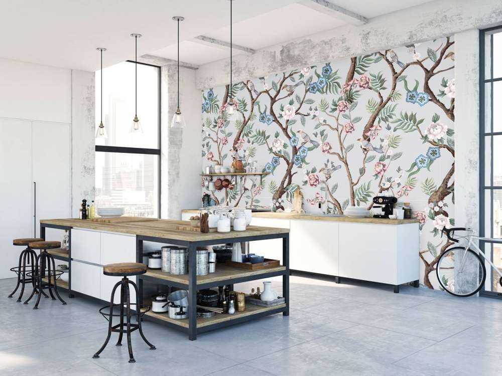 Florales Muster, pastellfarben