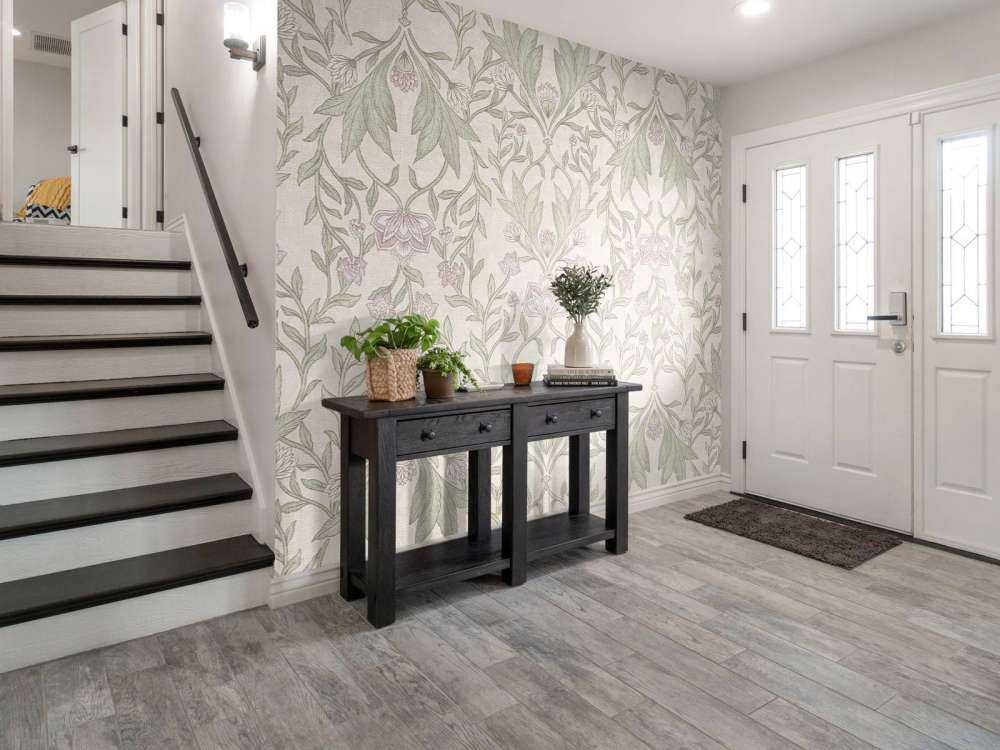 Morris Blumendamast - creme