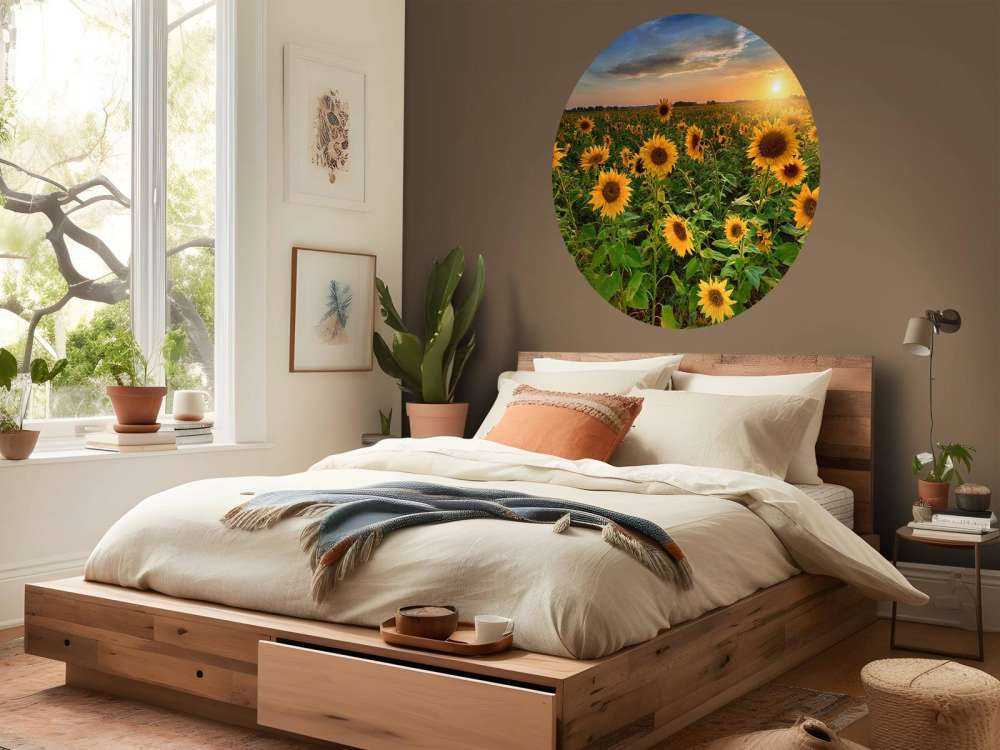 Schönes Sonnenblumenfeld