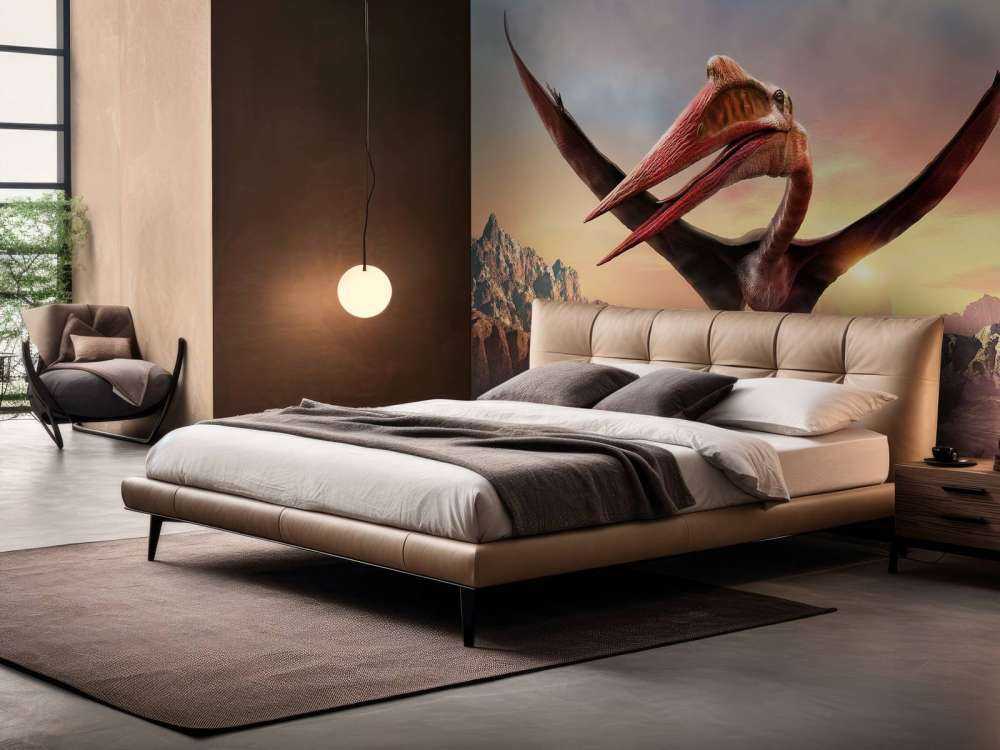 Quetzalcoatlus fliegt über Berge