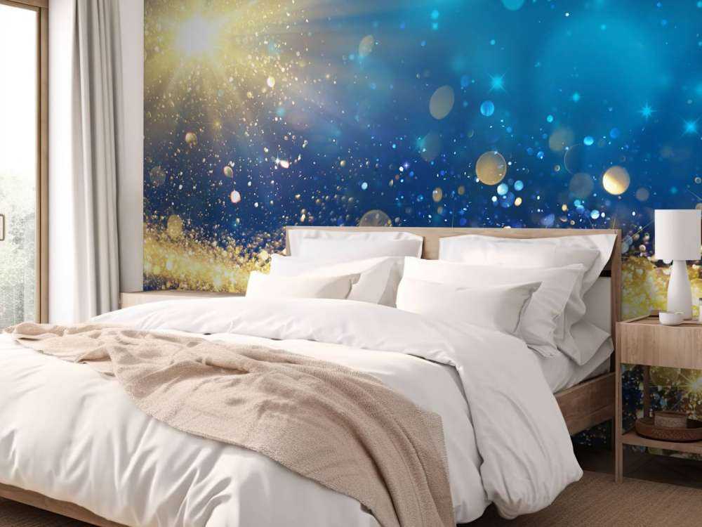 Stern in schimmernder Nacht