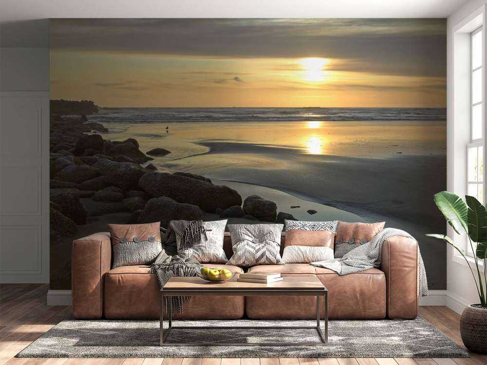 Sonnenuntergang an einem Strand