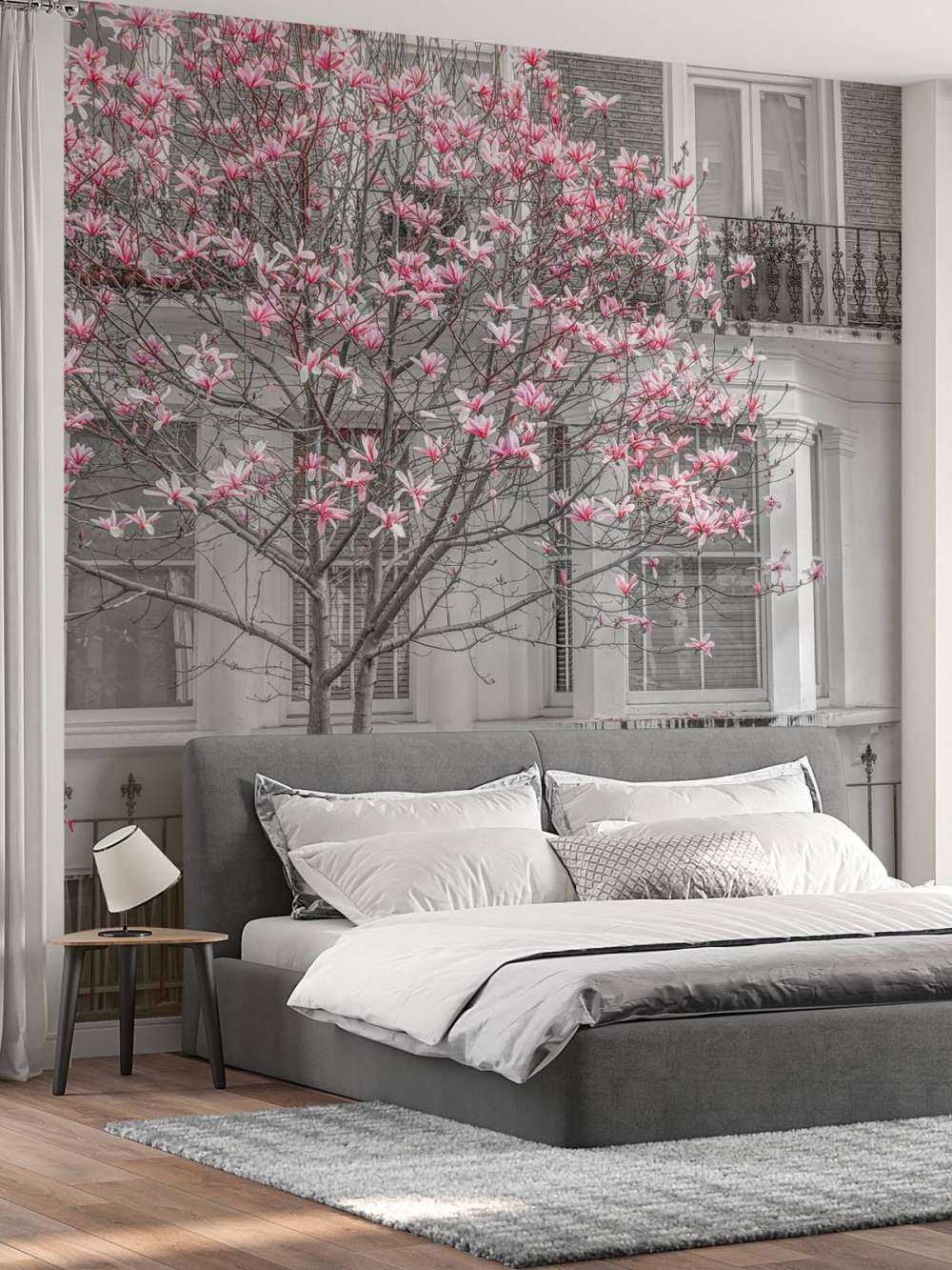 Blühender Magnolienbaum